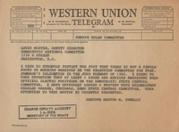 Letter from Louis Martin Deputy Director of the Democratic National Committee, u.d.